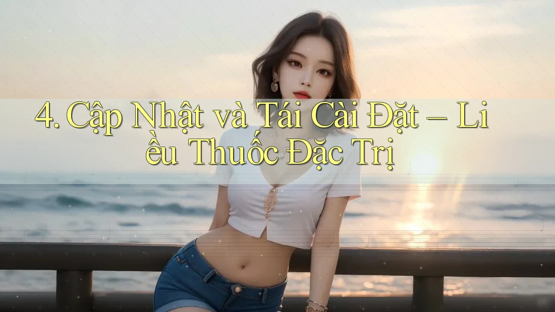 4. Cập Nhật và Tái Cài Đặt – Liều Thuốc Đặc Trị