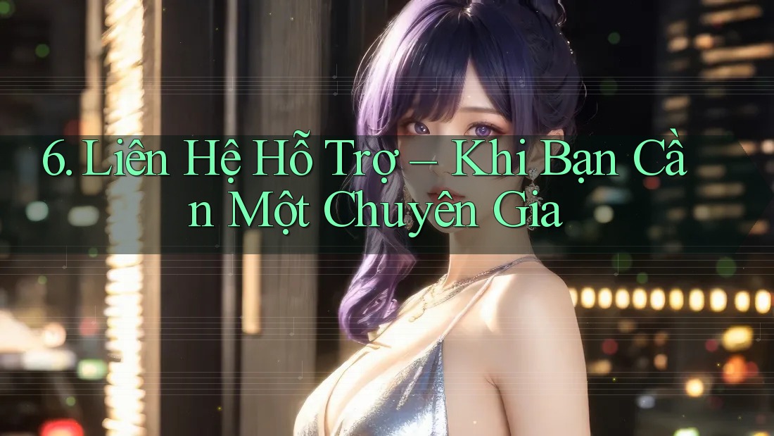 6. Liên Hệ Hỗ Trợ – Khi Bạn Cần Một Chuyên Gia 6. Liên Hệ Hỗ Trợ – Khi Bạn Cần Một Chuyên Gia