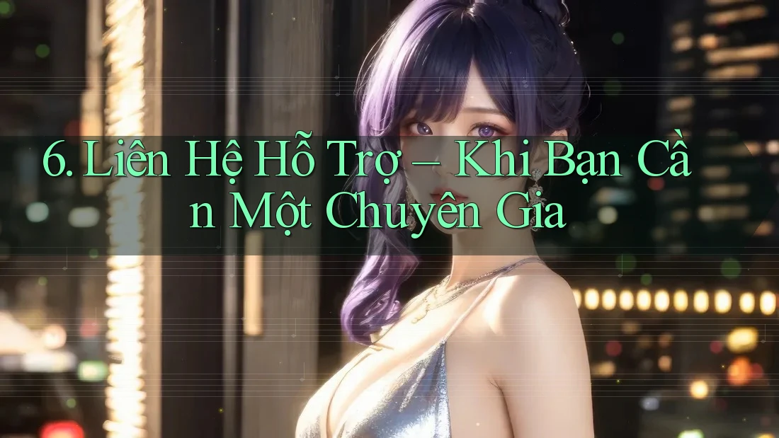 6. Liên Hệ Hỗ Trợ – Khi Bạn Cần Một Chuyên Gia 6. Liên Hệ Hỗ Trợ – Khi Bạn Cần Một Chuyên Gia