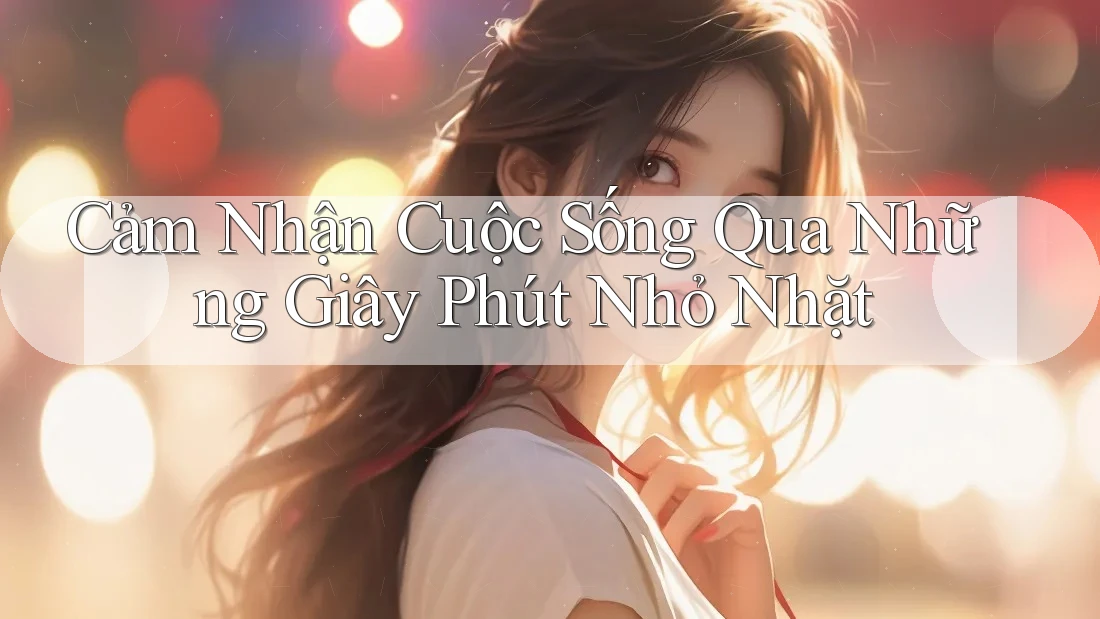 Cảm Nhận Cuộc Sống Qua Những Giây Phút Nhỏ Nhặt