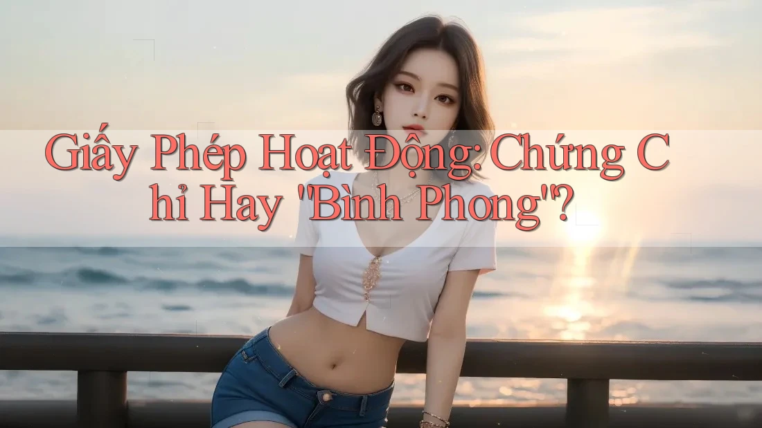 Giấy Phép Hoạt Động: Chứng Chỉ Hay “Bình Phong”?