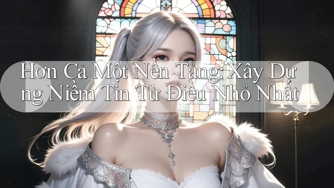 Hơn Cả Một Nền Tảng: Xây Dựng Niềm Tin Từ Điều Nhỏ Nhất Hơn Cả Một Nền Tảng: Xây Dựng Niềm Tin Từ Điều Nhỏ Nhất