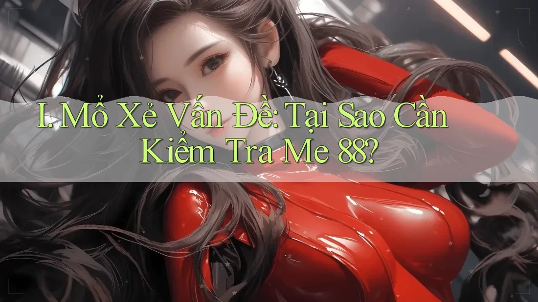 I. Mổ Xẻ Vấn Đề: Tại Sao Cần Kiểm Tra Me 88?