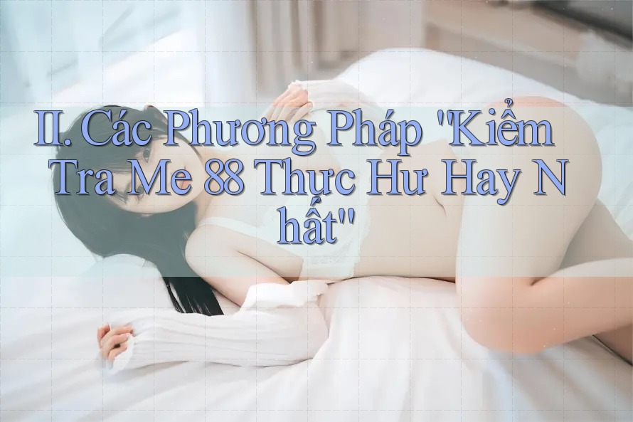II. Các Phương Pháp “Kiểm Tra Me 88 Thực Hư Hay Nhất”