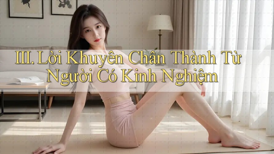 III. Lời Khuyên Chân Thành Từ Người Có Kinh Nghiệm