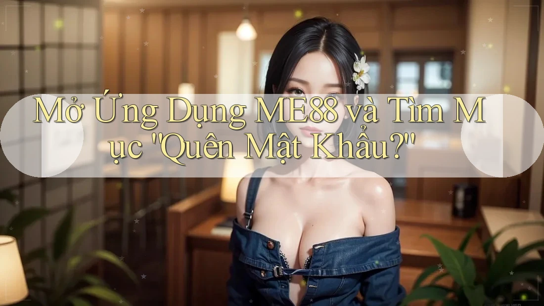 Mở Ứng Dụng ME88 và Tìm Mục “Quên Mật Khẩu?” Mở Ứng Dụng ME88 và Tìm Mục “Quên Mật Khẩu?”