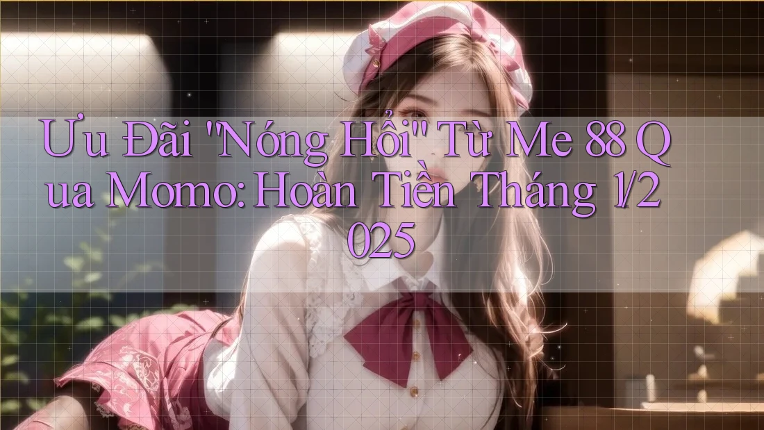 Ưu Đãi “Nóng Hổi” Từ Me 88 Qua Momo: Hoàn Tiền Tháng 1/2025